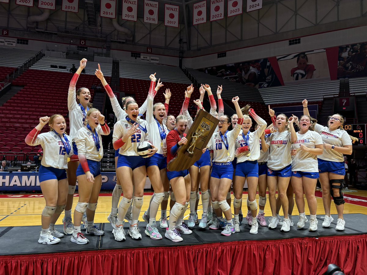 We will welcome our <a href="/IHSAA1/">IHSAA</a> State Champion <a href="/WeBoVolleyball_/">WeBo Volleyball</a> team back to school with a gathering in the Main Gym at 5:30 PM.