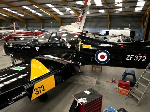 NewarkAirMus's tweet image. Here's a progress photo of #Tucano #ZF372 taken during the lock-up round this evening!
#NAMdeveloping