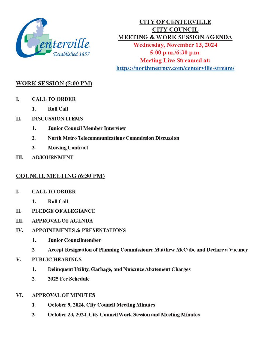 City of Centerville tweet media