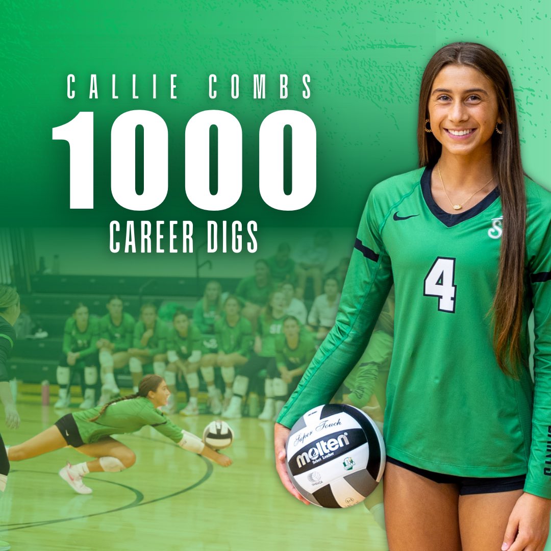 🚨 Career Milestone Alert 🚨
What better way to hit 1000 career digs than in the State Semi-Final match! Congratulations Callie! 💚🏐

#GoSaints