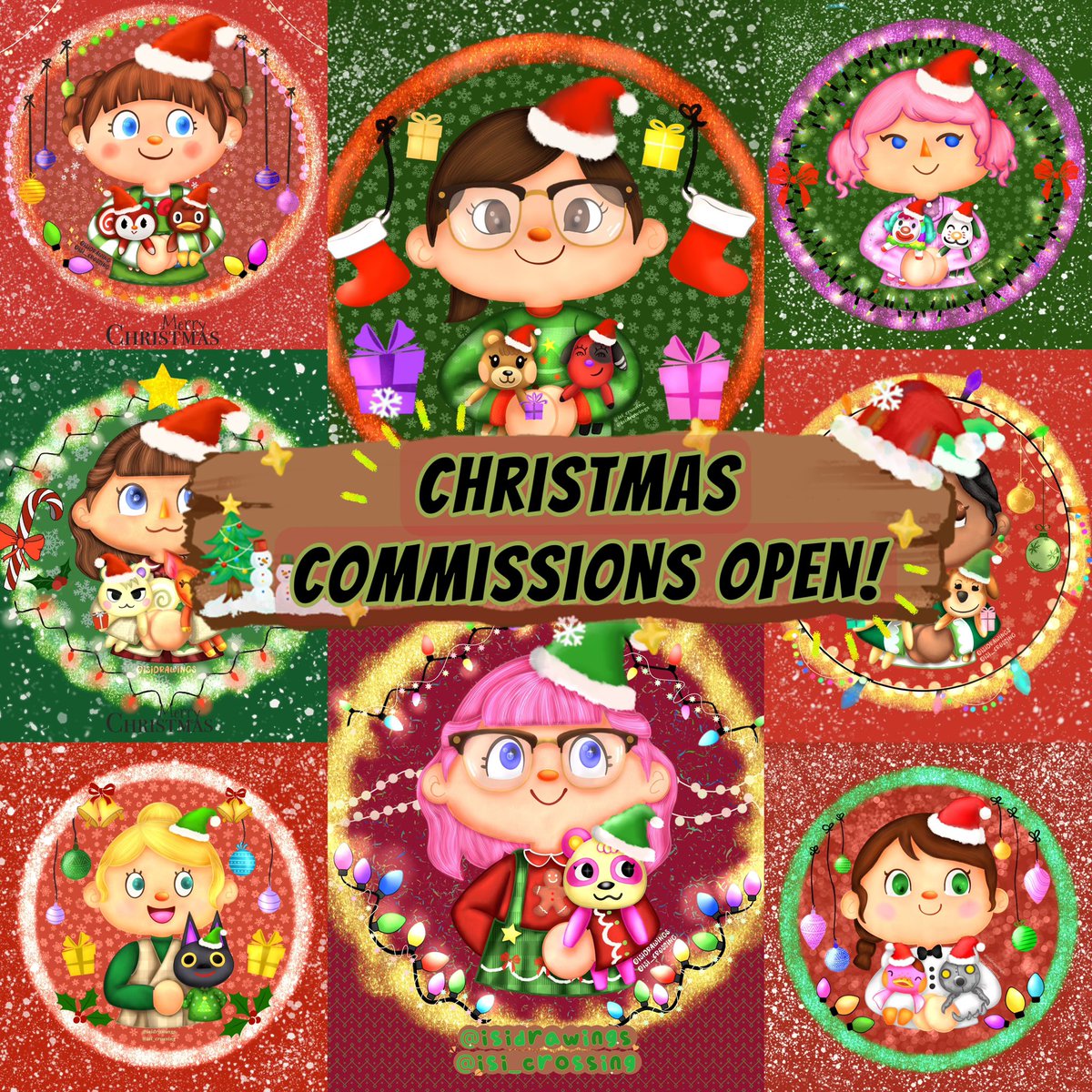 isidrawings's tweet photo. 🎄𝐅𝐄𝐒𝐓𝐈𝐕𝐄 𝐂𝐎𝐌𝐌𝐈𝐒𝐒𝐈𝐎𝐍𝐒 OPEN🎄🎅🏻

Gift yourself or someone else an AC festive portrait for the new season &amp; the new Year 2025! 🥹🎁🍾

Pls DM me to get yours!  💌

RT?✨ #animalcrossing #ACNH #acpc #christmascommissions #acnhchristmas #acnhinspo https://t.co/WPBJR5nDKk