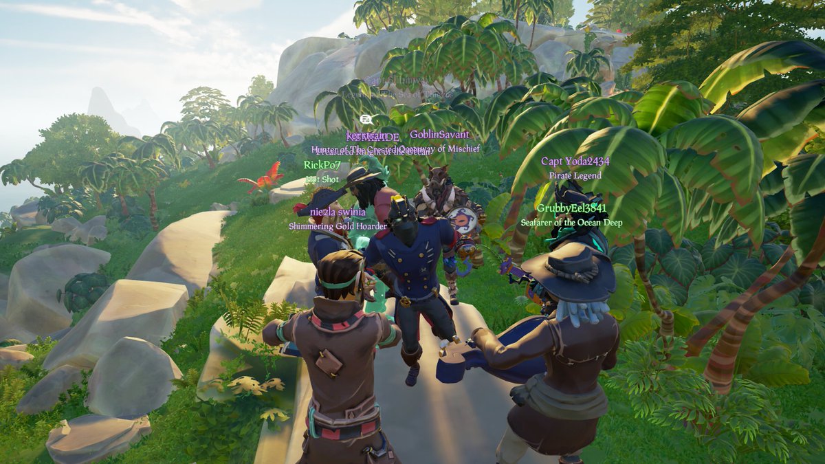 The Navy is never without good company. We made some new friends on the Maiden Voyage of our latest addition, the USS Tyr. 

#SeaOfFriends #Seaofthievescommunity #Pirategame