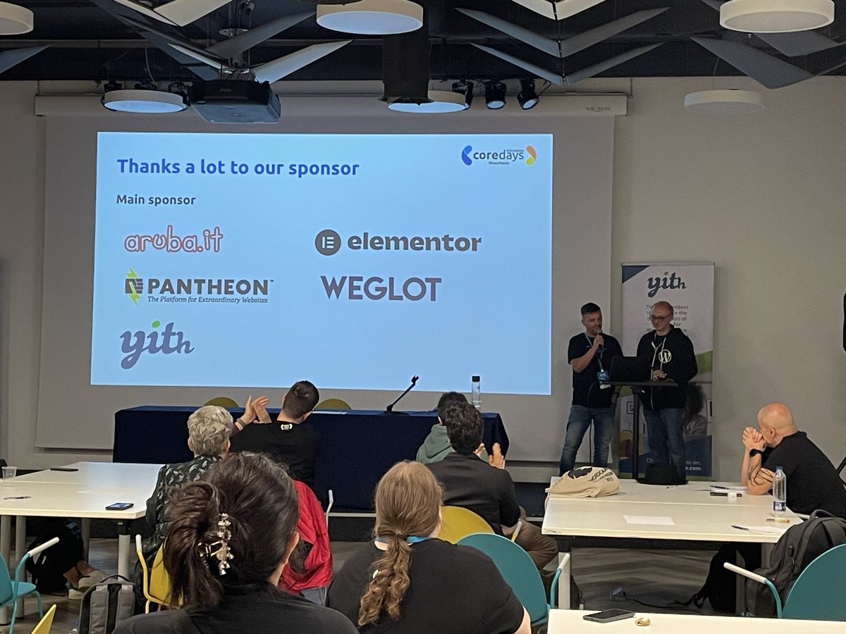 YITHEMES's tweet image. As #CoreDays2024 comes to a close, we want to take a moment to thank the incredible team behind this fantastic event 🙏 It&apos;s always a joy to be part of gatherings like this with such a wonderful community. Grazie mille, @wp_ita 💚 A presto!
