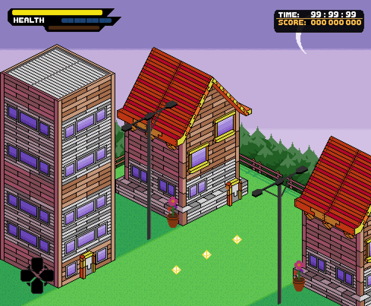 Themimikk's tweet image. Doublemoon Villa #Spark3 #Pixelart #Isometric