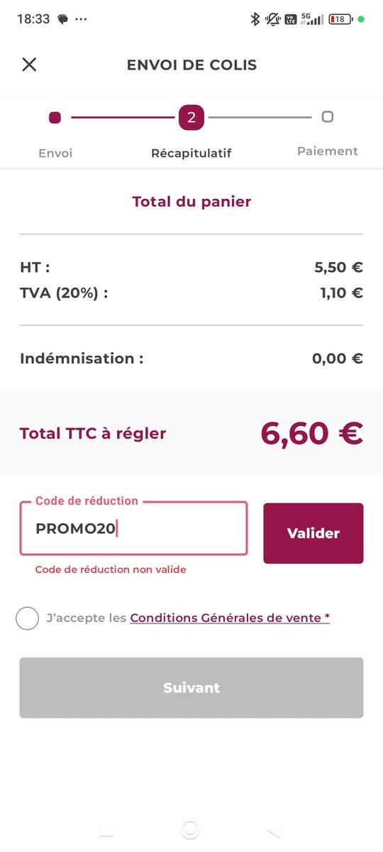 epimenta59's tweet photo. @mondialrelay Bonjour est-ce normal que le code promotion de votre page d'accueil ne fonctionne pas ? https://t.co/CvOxjMC42Y