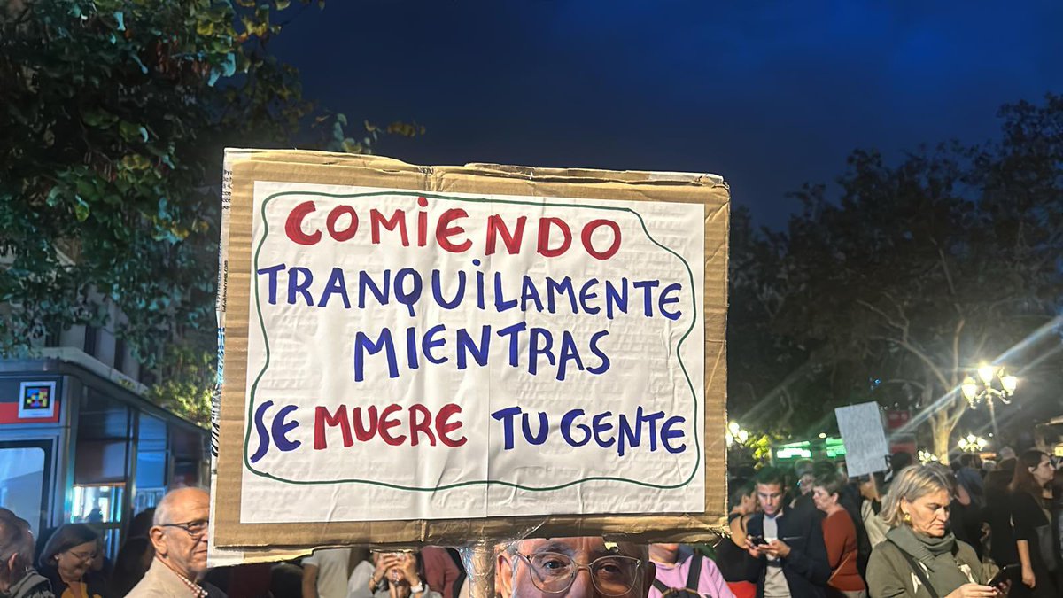 Algunas de las pancartas que han hecho artesanales, con sus manos, y que que podemos ver en la manifestación. 

#MazonDimissió