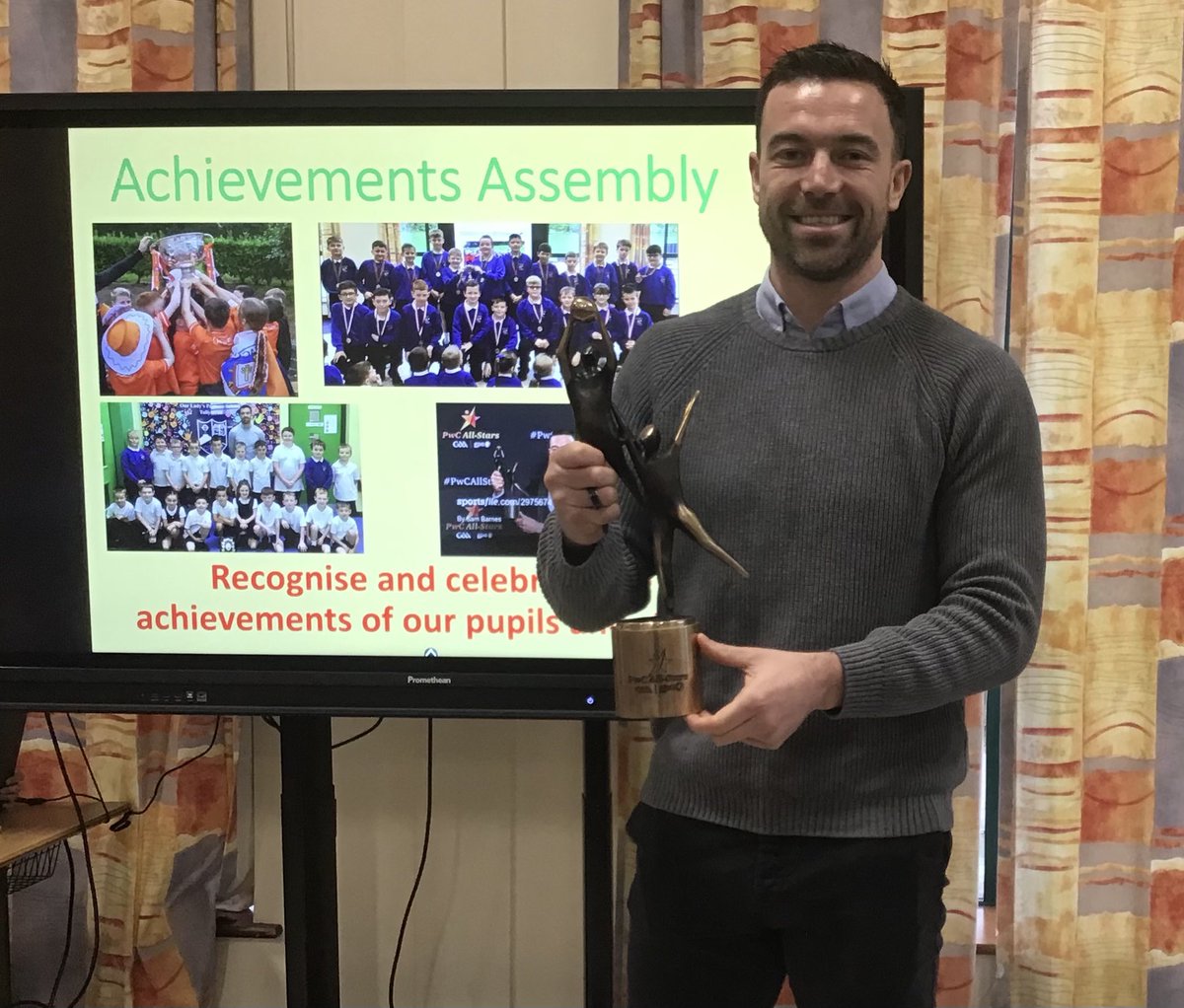 OLPSTullysaran's tweet photo. 🏆 Achievements Assembly 🏆
On Friday 8th November we celebrated our pupils and staff achievements outside of school with our Achievements Assembly. Certificates , Medals 🎖️, Cups 🏆 &amp; All Star Awards were on display!! 
#LearningthroughFriendship https://t.co/Yw5UviPkv1