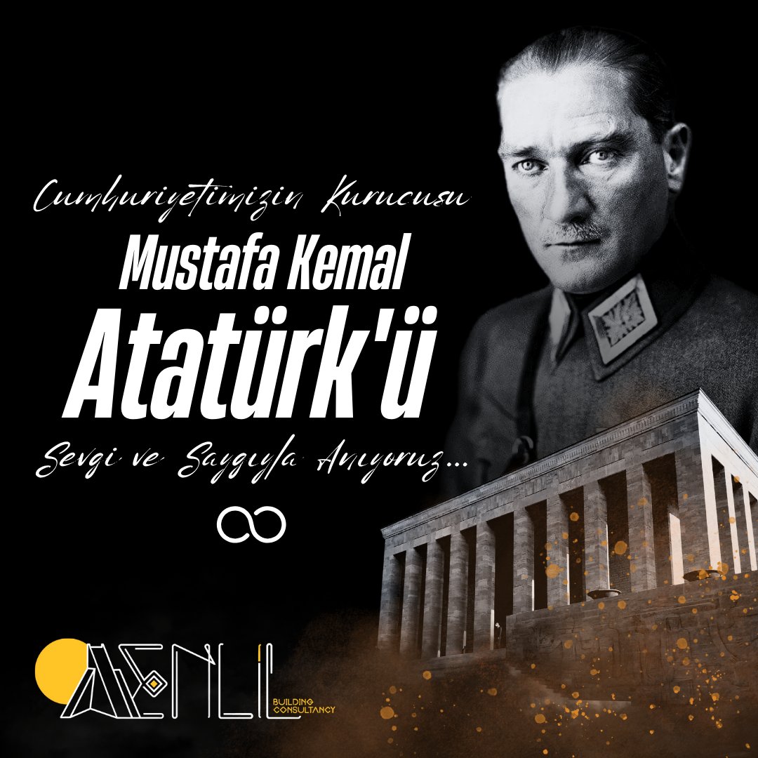 EnlilYapi's tweet photo. Cumhuriyetimizin kurucusu Atatürk’ümüzü rahmet ve minnetle anıyoruz. https://t.co/mKSHLnlwqe