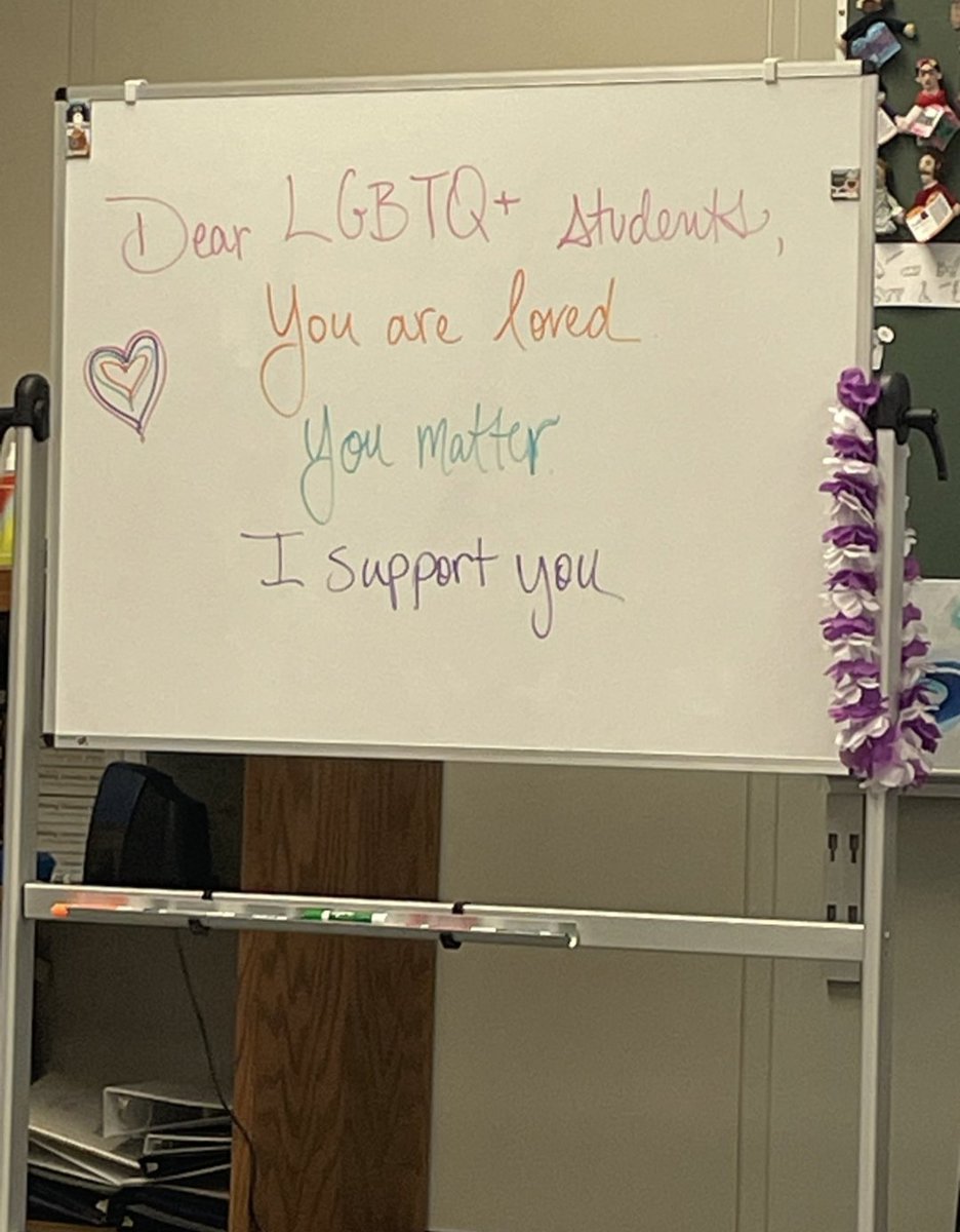 CraigMCallahan's tweet photo. @DonaldTNews Yes!  So should any communication that is divisive like this one found in a public classroom the morning after the election.  Doesn't everyone matter? Shouldn't everyone be loved and supported? https://t.co/49IltJ44gI