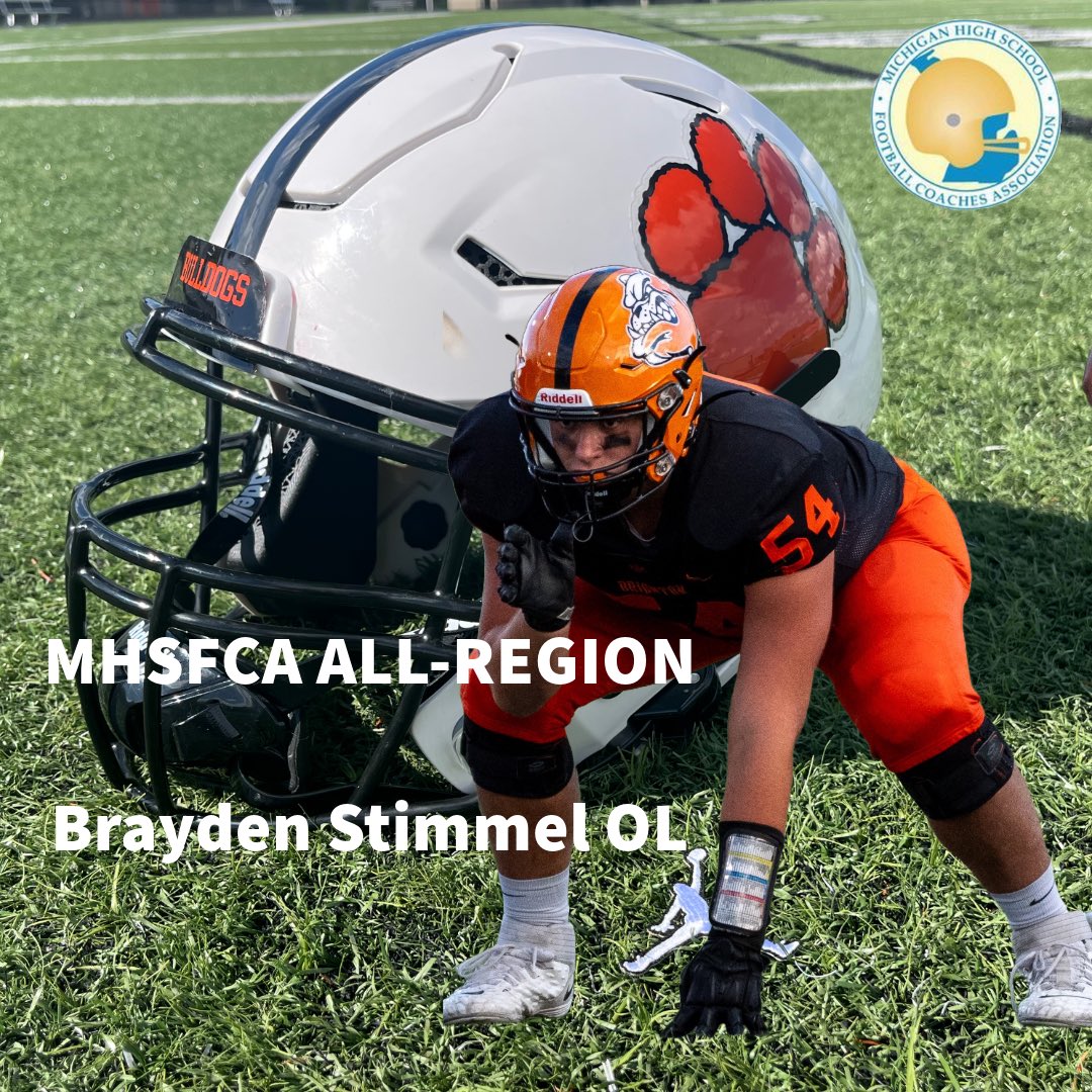 Congratulations <a href="/BraydenStimmel/">Brayden Stimmel</a> on earning MHSFCA All-Region Honors!