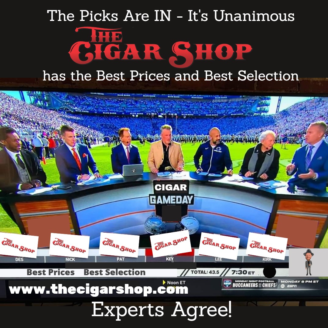 TheCigarShopLLC's tweet image. THE PICKS are IN! 
#collegegameday #Bestprices #BestSelection 
#TheCigarshop #brickandmortar #customerservice 
#Nocover #Lounges 
thecigarshop.com #Gripitandsmokeit