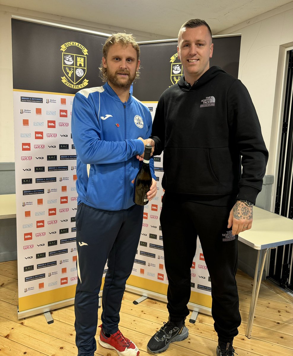 Buckland Athletic (@officalbafc) on Twitter photo 🏆 | Man of the Match
Today’s Man of the Match, chosen by Match Sponsors, Torquay Wheel Repair and presented by <a href="/BenGerring/">Ben Gerring</a> has been selected as <a href="/ClevedonTownFC/">Clevedon Town Football Club</a> George King 👏
Well done, George! 🍾
#UpTheBucks 🦌 🏆 | Man of the Match
Today’s Man of the Match, chosen by Match Sponsors, Torquay Wheel Repair and presented by <a href="/BenGerring/">Ben Gerring</a> has been selected as <a href="/ClevedonTownFC/">Clevedon Town Football Club</a> George King 👏
Well done, George! 🍾
#UpTheBucks 🦌