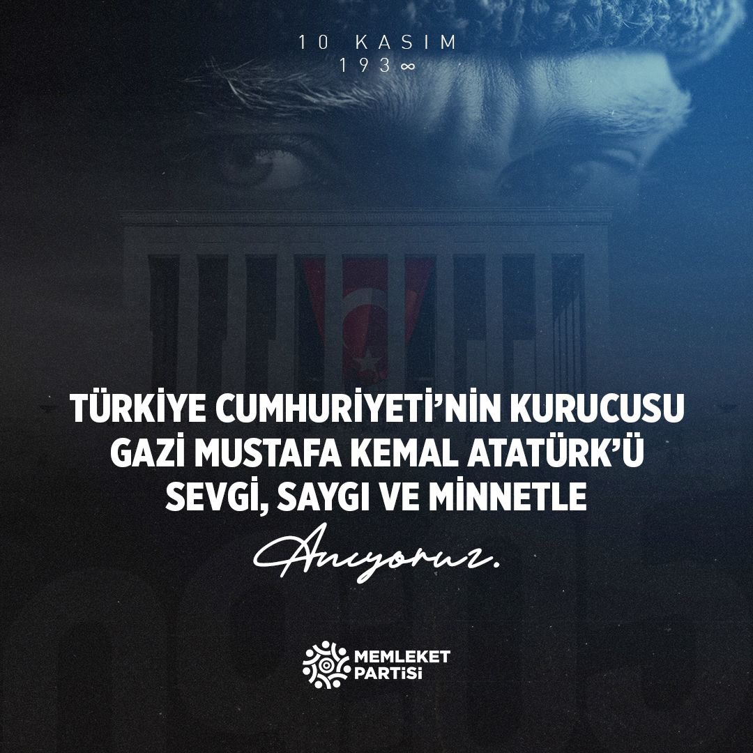 Cumhuriyetimizin kurucusu, rehberimiz, yol göstericimiz Gazi Mustafa Kemal Atatürk’ü aramızdan ayrılışının yıl dönümünde saygı, sevgi ve rahmetle anıyoruz.