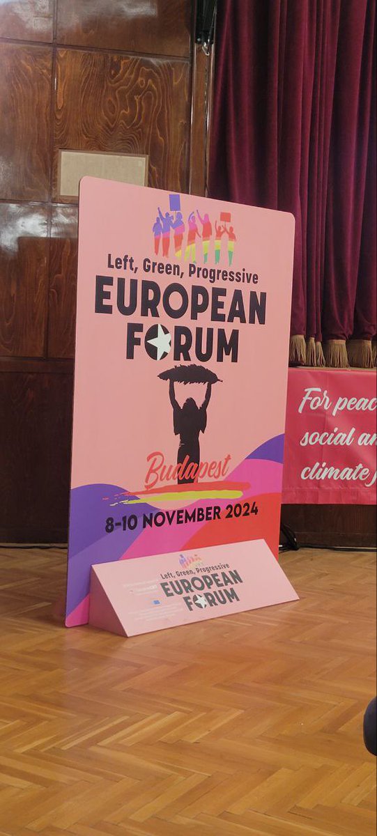Gauche_RS's tweet photo. La GRS présente à #Budapest pour de riches échanges du forum européen de la #gauche autour des combats qui nous rassemblent: construire l'#Europe des peuples, contre l’#extrêmedroite, pour la #paix, la #justice sociale et climatique, promotion des #servicespublics.
#EFORUM2024 https://t.co/Ns9ziXhDBt