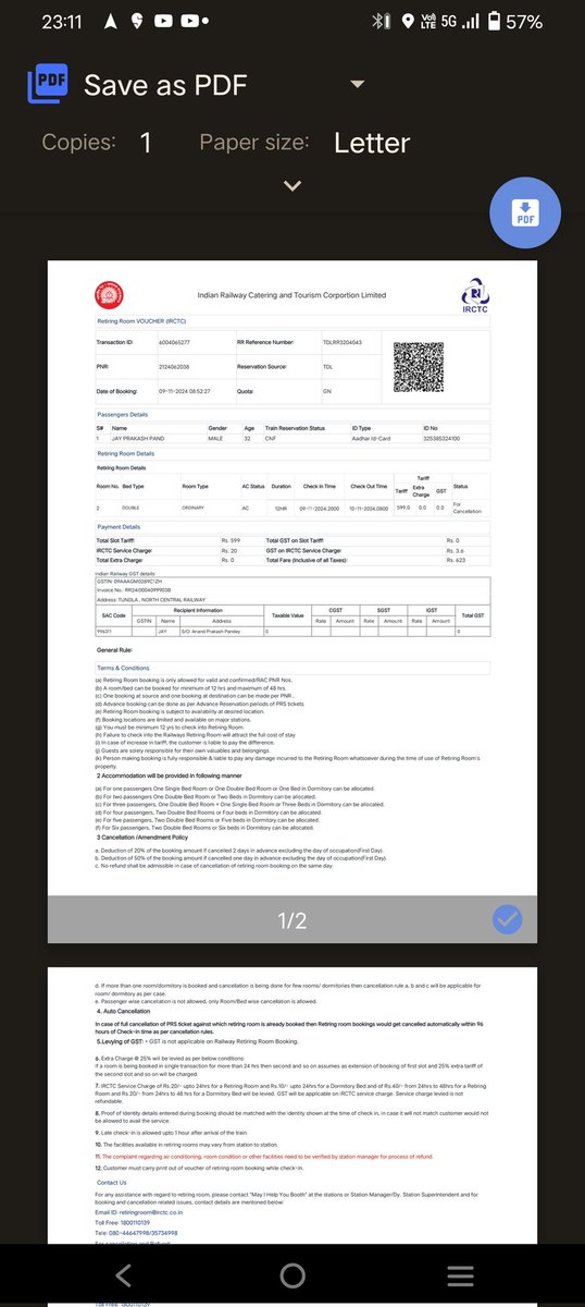 jaypandey79's tweet photo. @RailMinIndia Booked a retiring room online at tundla junction. So nasty room offered by railways. They just have me keys and bedsheets and said there is no attendent. Room was so smelly I left as I entered and locked the room and returned the keys to authority. No how can I get a refund https://t.co/7OWJ4R6PHS