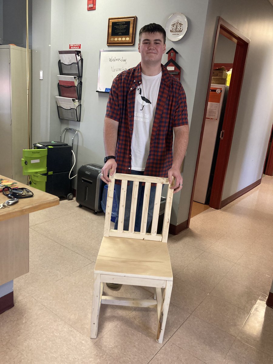 Just one of the cool projects our students build in Skills Trades! Awesome job, Kennan!