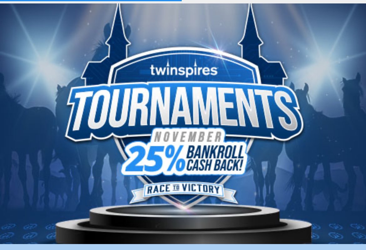 atTheTrack7's tweet image. Today at @TwinSpires, we have our $400 KDBC Qualifier. $250 to your bankroll. We also have a great offer where if you wager all $250 and opt-in to our bankroll cash back promo, you will get 25% of the $250 back.

Tournament:
twinspires.com/bet/tournament…

Offer: twinspires.com/bet/offers/det…
