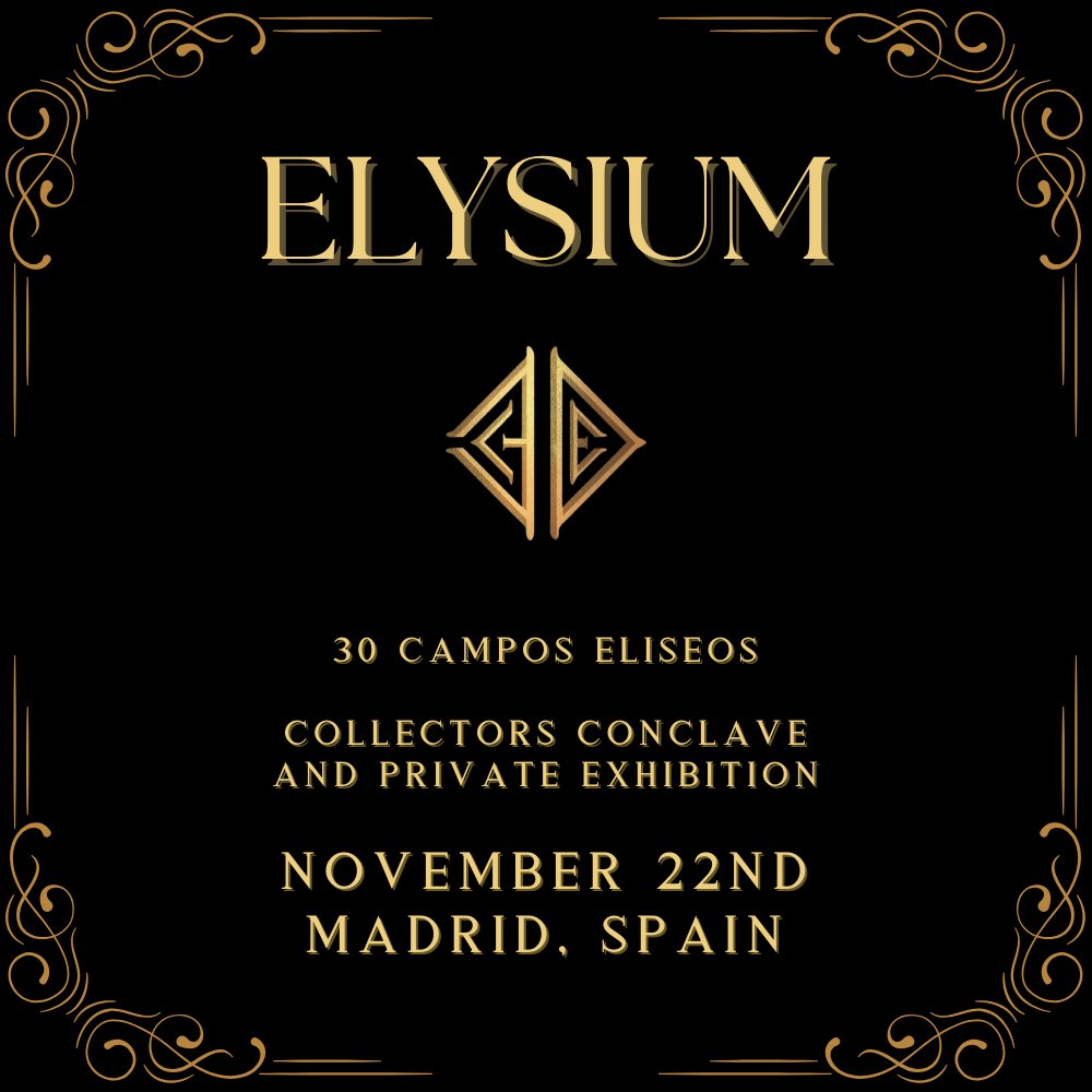 🇪🇸 Spain Exhibition &amp; Open Call 🇪🇸

After a successful weekend in Chicago, we’re delighted to announce we’re teaming up with @Mireyita_art to organize an exhibition in Madrid, Spain on November 22nd.

It will be a private gathering of only collectors from <a href="/30CamposEliseos/">30 Campos Elíseos</a> &amp; co to