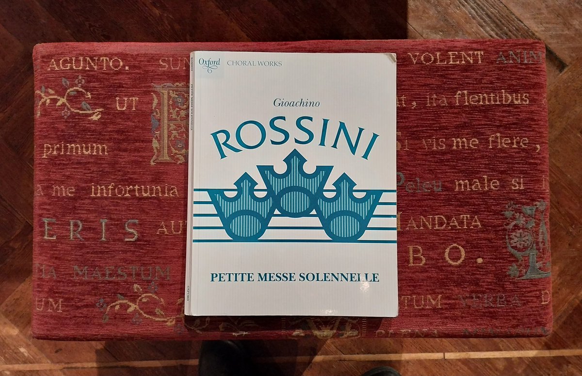 Rocking with Rossini tonight on a splendid piano stool.