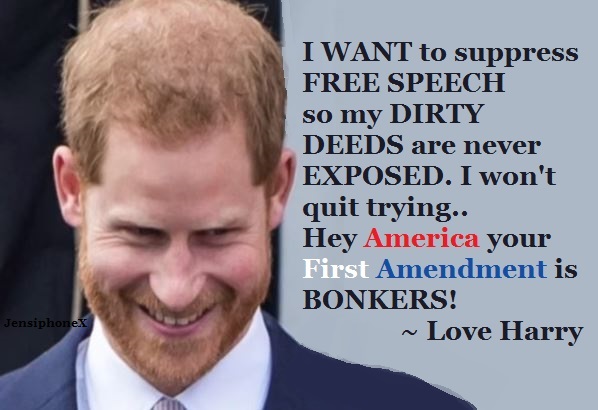 To whom it may concen..especially President ELECT <a href="/DonaldTrump/">Donald J. Trump</a>, @ElonMusk <a href="/RobertfKennedJr/">Robert F. Kennedy Jr</a> 
Please do something about the ANNOYING pests Harry and Meghan Markle..They want a change our government and policy..they are especially after FREEDOM of Speech..and they are a part of the