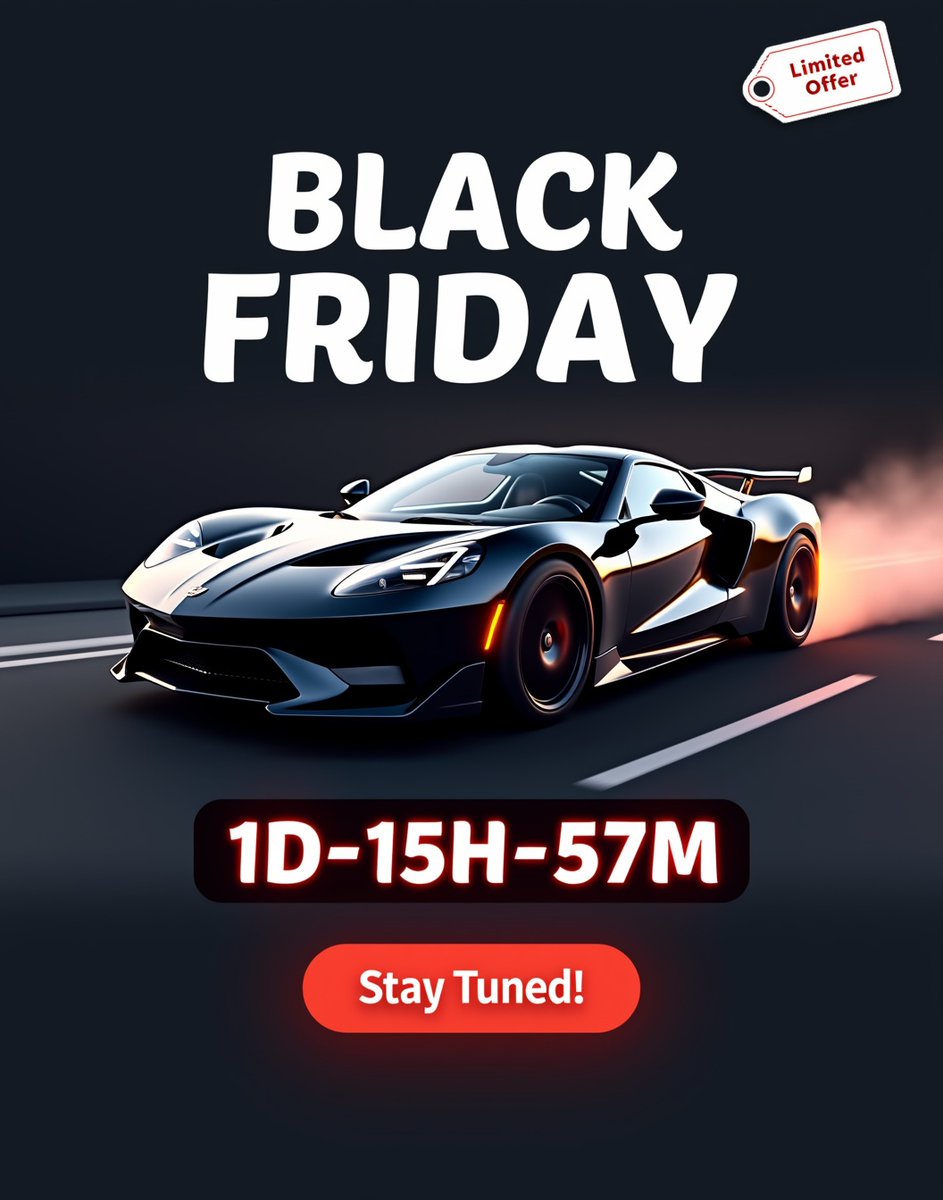 AutoResource_eu's tweet image. The countdown is on!  Are you ready for Black Friday 2024? 
Stay tuned for details! 🔥   

#BlackFriday #CountDown #BlackFridayDeals #AutoParts #eCommerce #PartsCatalogs