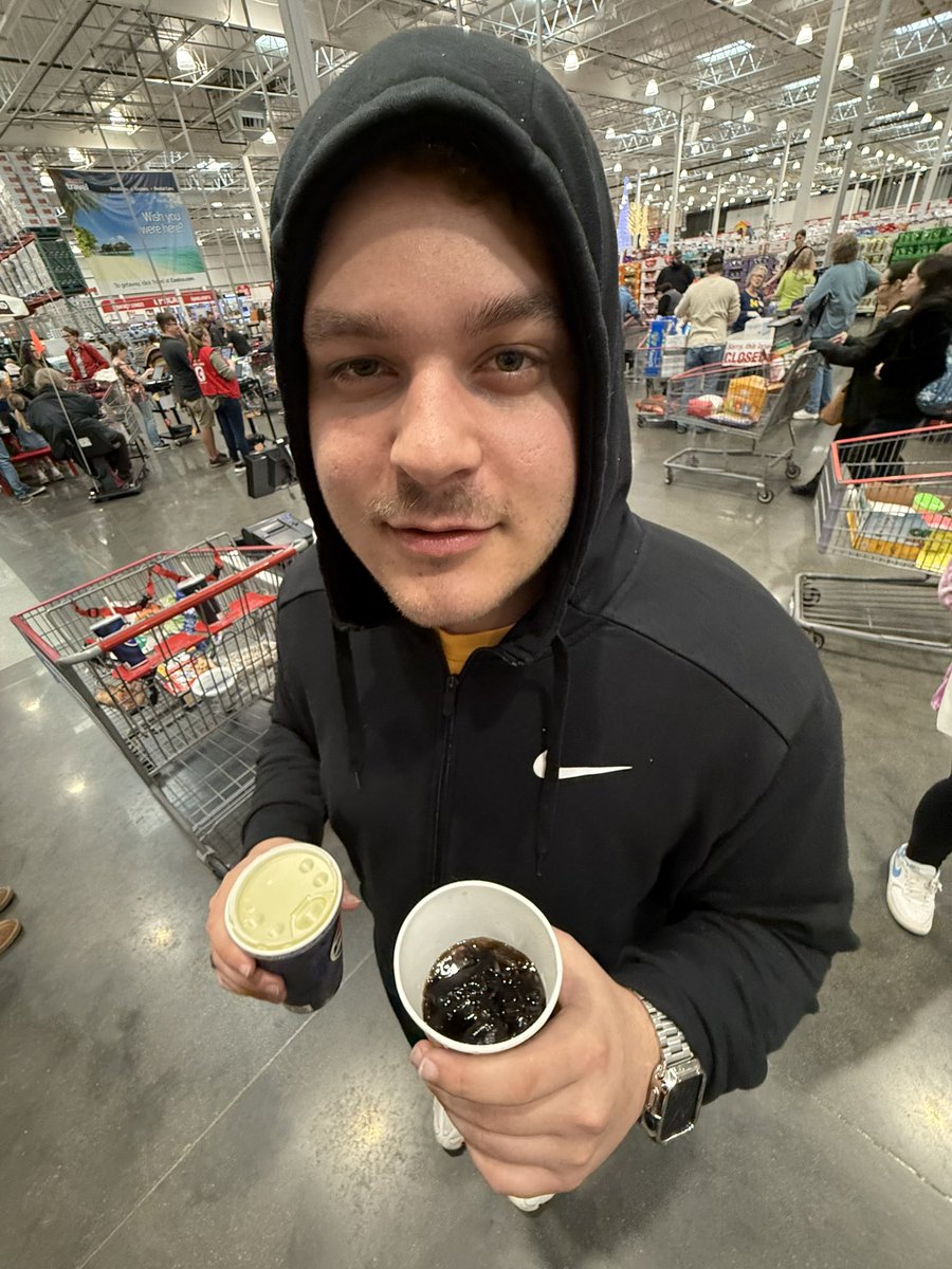 pdunn0's tweet photo. 2 SODAS?! #costcoguy @PardonMyTake https://t.co/Y9d3y0m96t