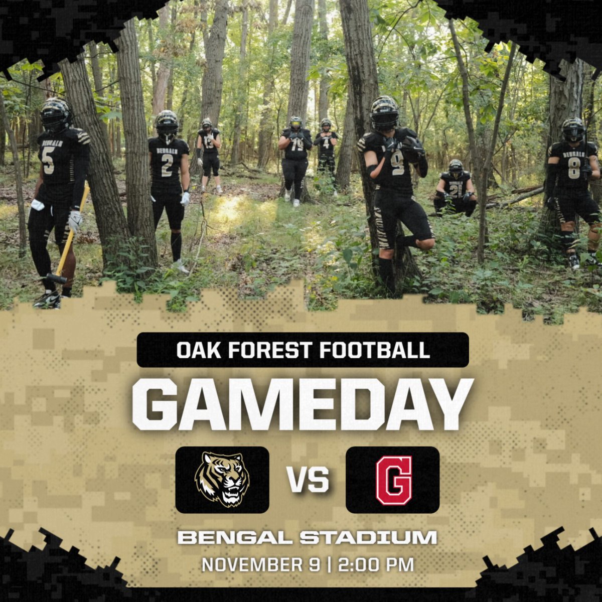 SATURDAYS = OUR NEW FAVORITE DAY OF THE WEEK! 
See you there Bengal Nation! 

#thebengalway🐅 #playoffs #round2 #IHSA #saturdayfootball #highschoolfootball #oneteam #onefamily #oneschool #oneway