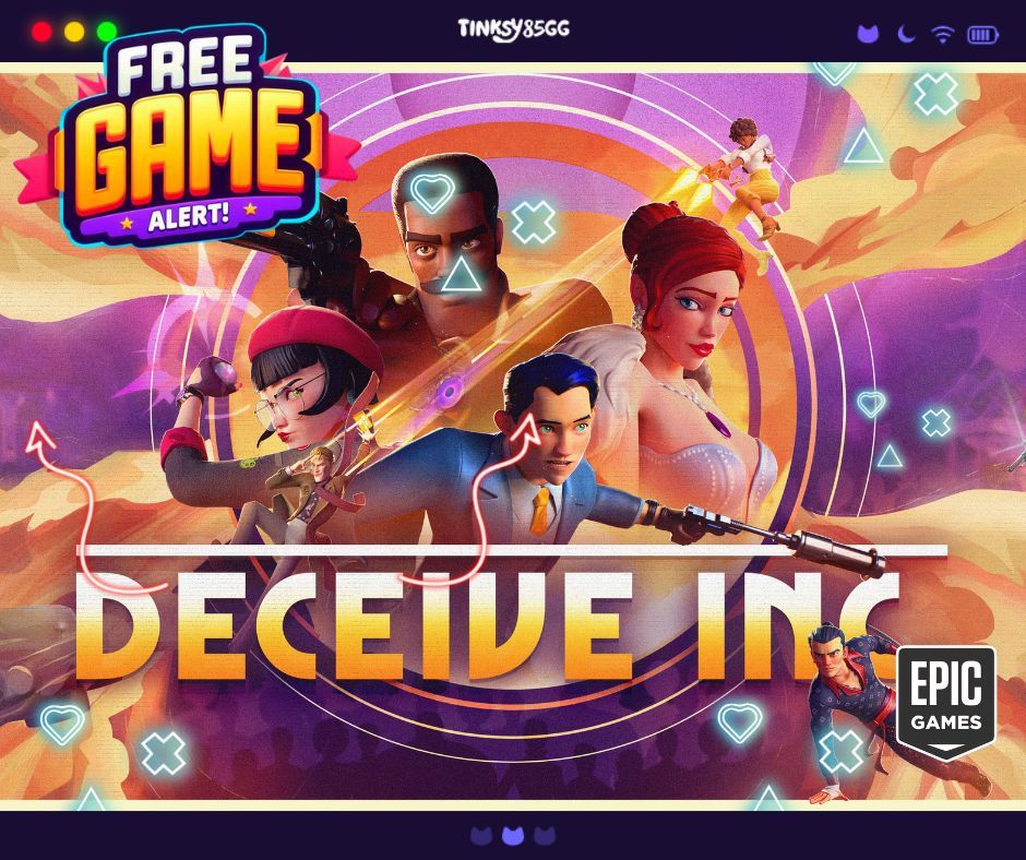 tinksy85's tweet photo. ¡Noticia emocionante, agentes secretos! 🕵️‍♂️ Del 7 al 14 de noviembre, ¡obtén Deceive Inc totalmente GRATIS en la Epic Store! 🎉🕹️ No te pierdas la oportunidad de infiltrarte y engañar en este juego lleno de acción.

#DeceiveInc #EpicGames #Gaming #FreeGame #Infiltration

¡Prepárate para la misión! 🚀✨