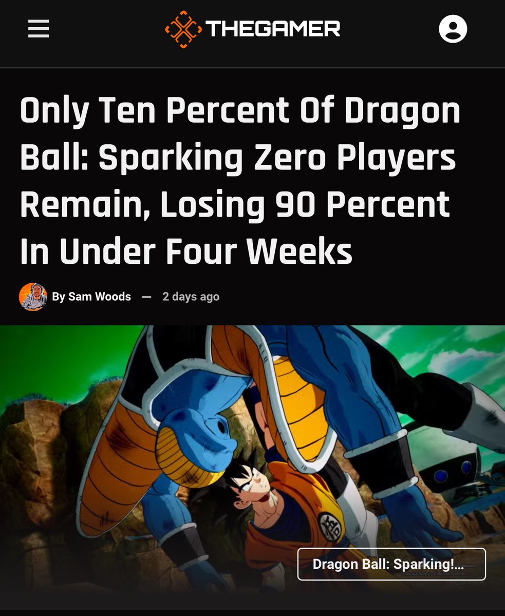 Zakashiii's tweet image. A List Of GENUINE Problems that Dragon Ball Sparking! ZERO Has:

• Instant Sparking Mode Easily Accessible
• Skill Point System
• Rage Quitters
• Ki Blast Spam (Specifically into Unblockable ULTs) 
• No Ki Sickness 
• Super Counters
• Vanish Wars 
• Using copyright music…