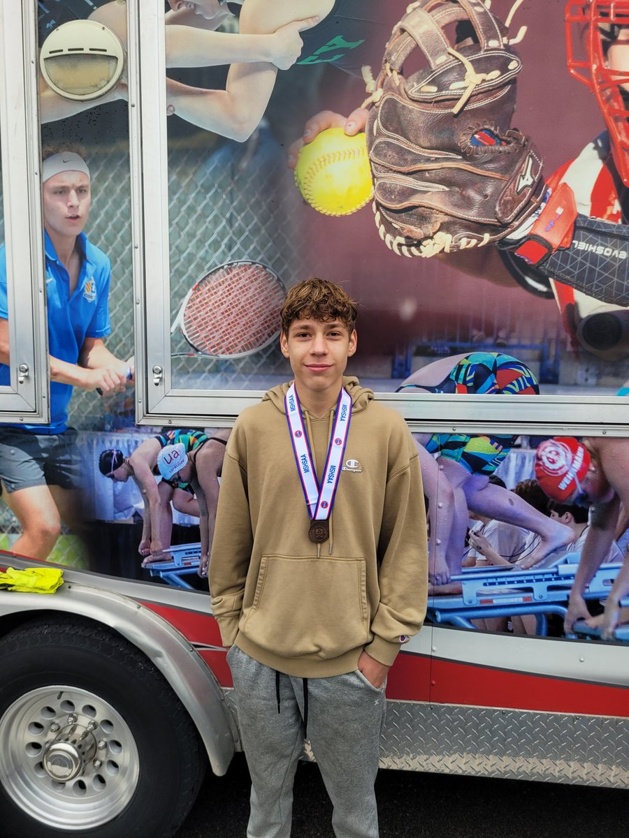 Bryant Horn with a 16th place state finish. Way to end your season buddy!