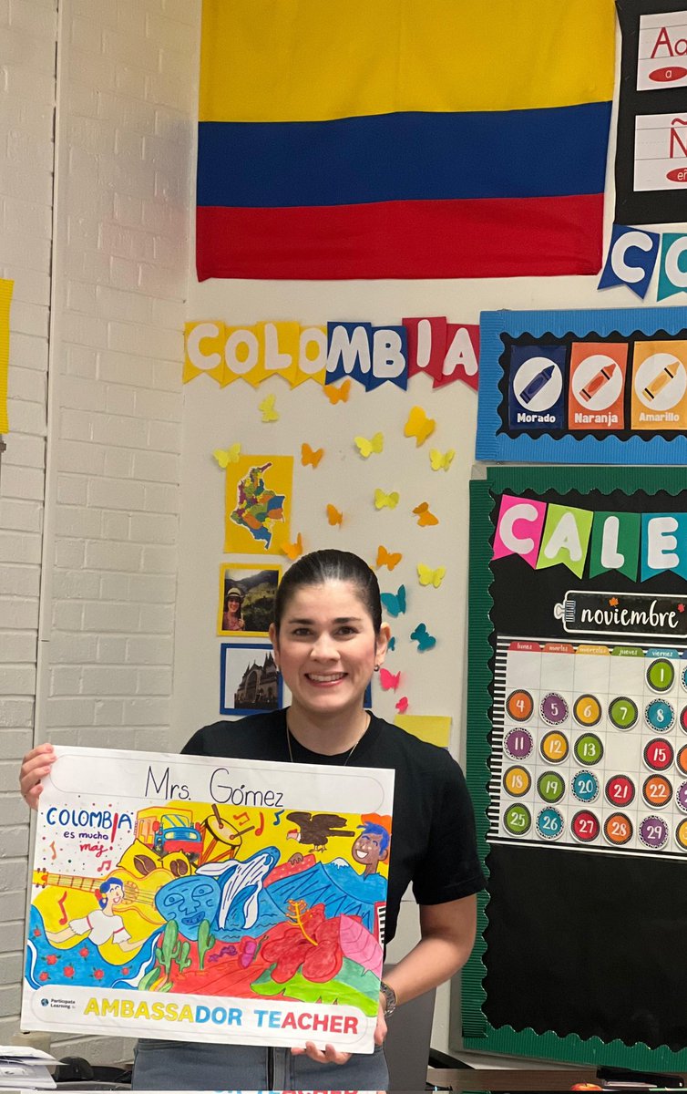 It is a pleasure to represent my culture in a single drawing: "Colombia, you will always have a place in my heart." 
💛💙❤️
Thank you <a href="/ParticipateLrng/">Participate Learning</a> @participatelearning  🌏
Elizabeth City , NC

#UnitingOurWorld
#PLOrientation2024