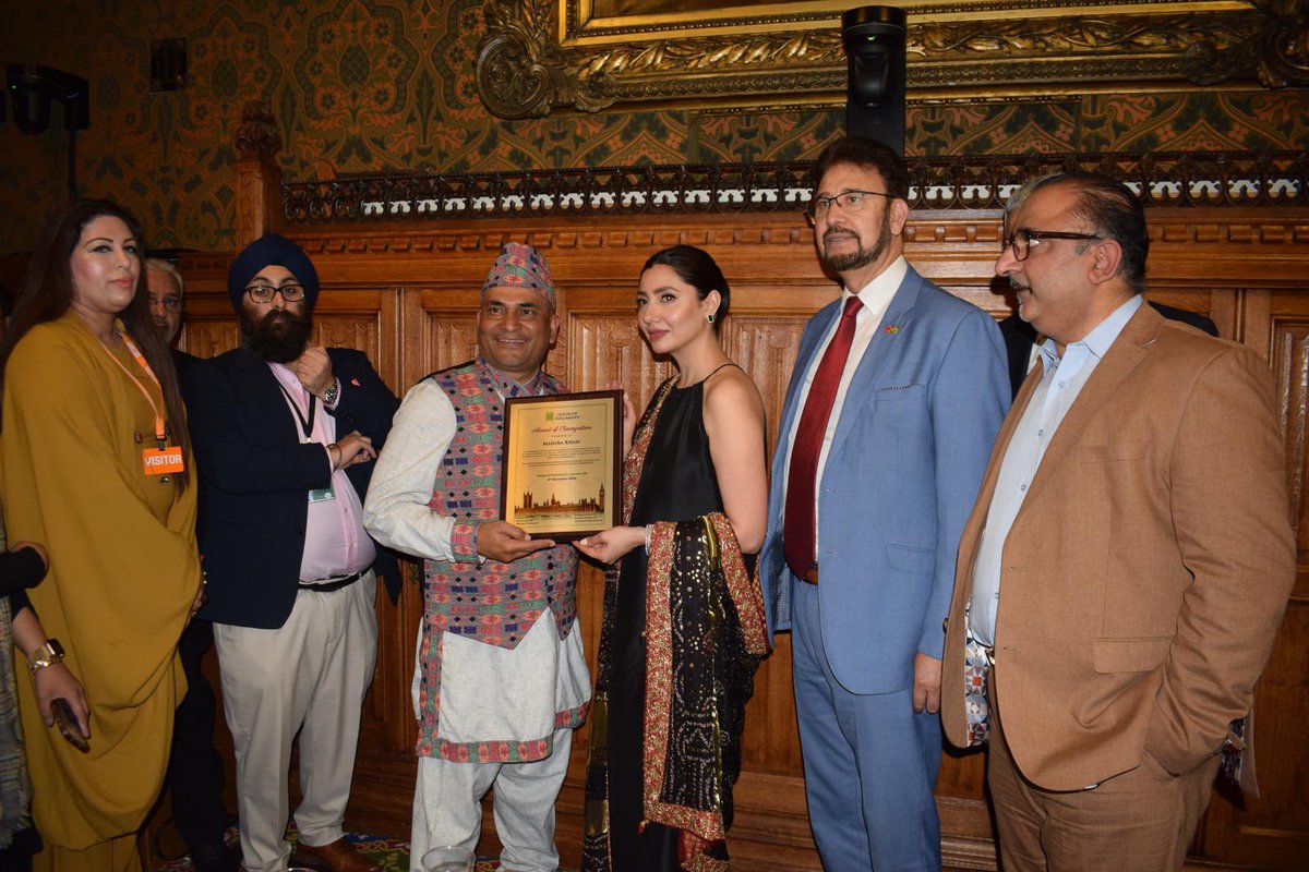 An absolute honour for <a href="/SujanKatuwal_/">Sujan Katuwal MBE</a> to be back in the Houses of Parliament this week, presenting an award to the actress <a href="/TheMahiraKhan/">Mahira Khan</a> in recognition of her charity work and contributions. 

It was a pleasure to meet you and recognise all your hard work!

#panasgurkha