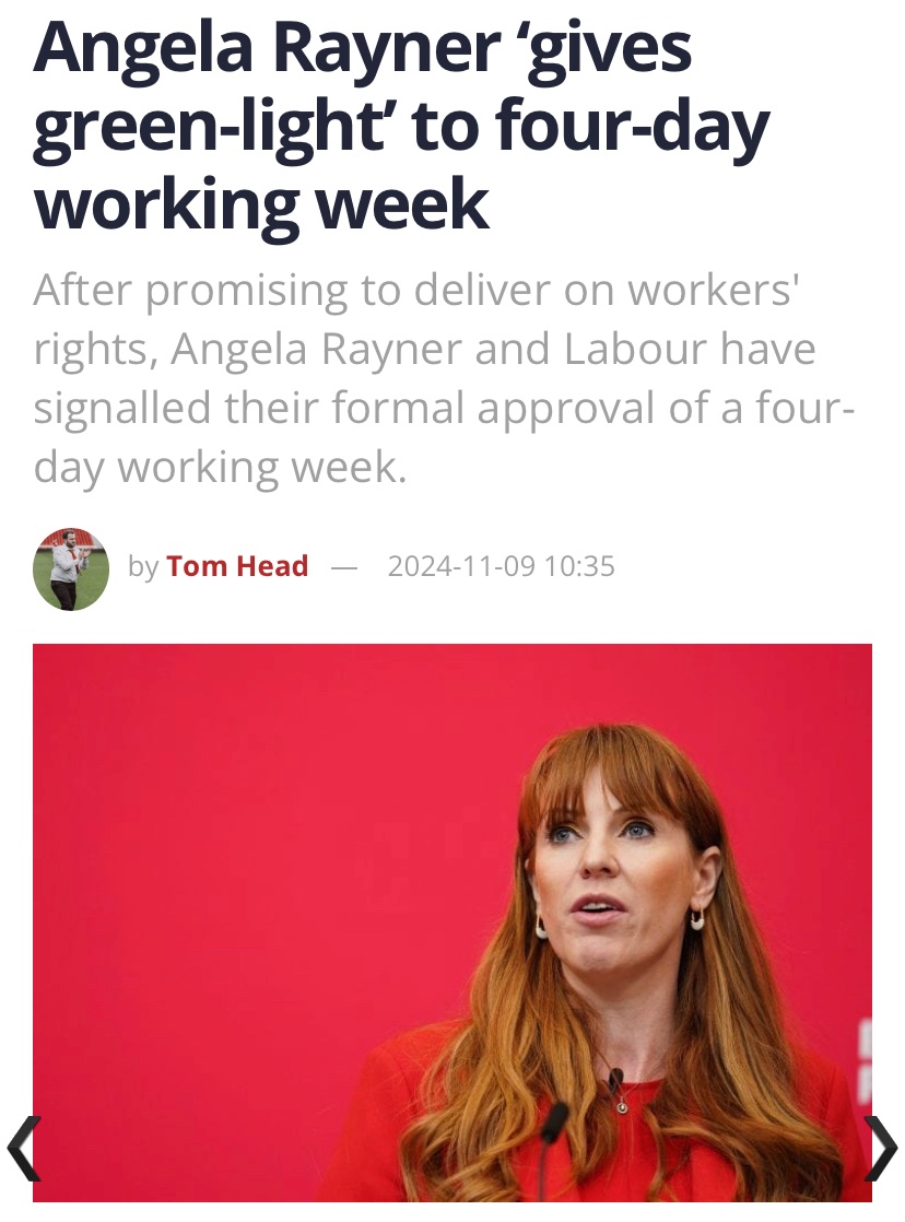 Everywhere this has been tried, productivity has rocketed, workers have been happier, and bosses have been keen to adopt it permanently.

There is no rational argument against shortening the working week.

Which explains why the Victorian pencil is its most vocal opponent.