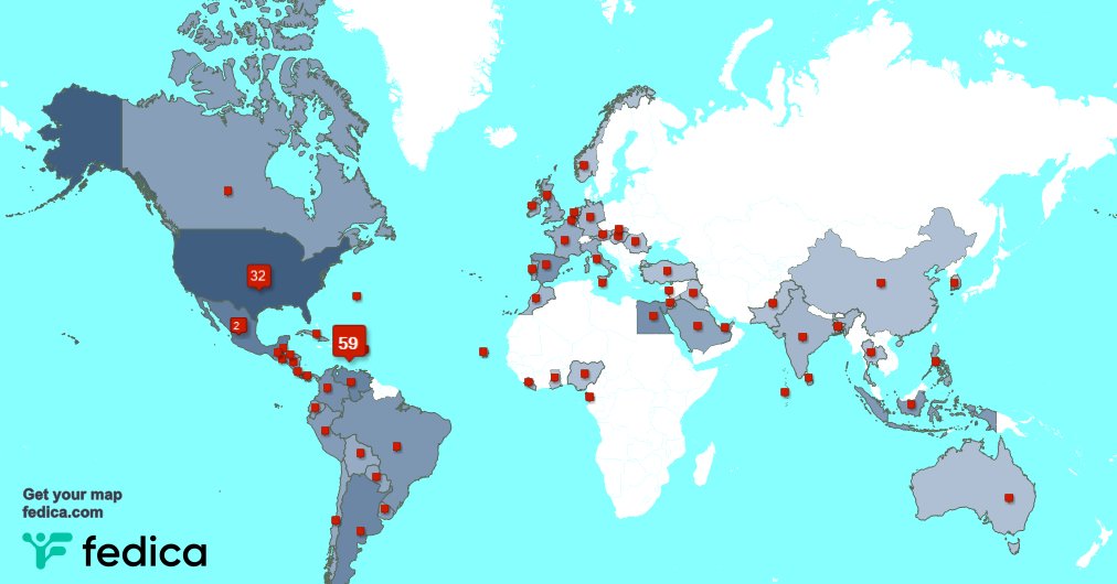 Tengo 9 nuevos seguidores, desde México, y más durante la última semana fedica.com/!yaralizls