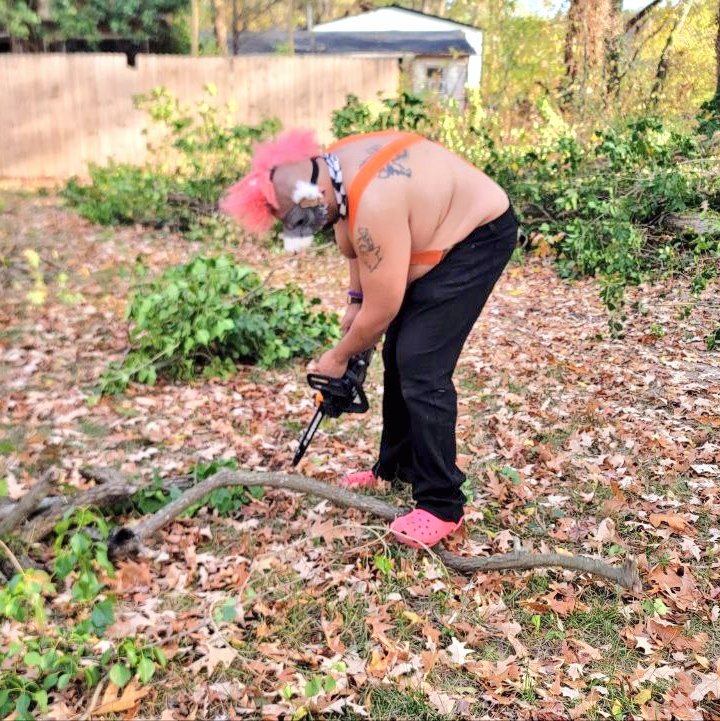 Pig_Meatball's tweet photo. Nice weather out lately. Let's saw up some trees for firewood later!!!
GNYAAAGH!!! *fat rat noises* https://t.co/hINlzGARoE
