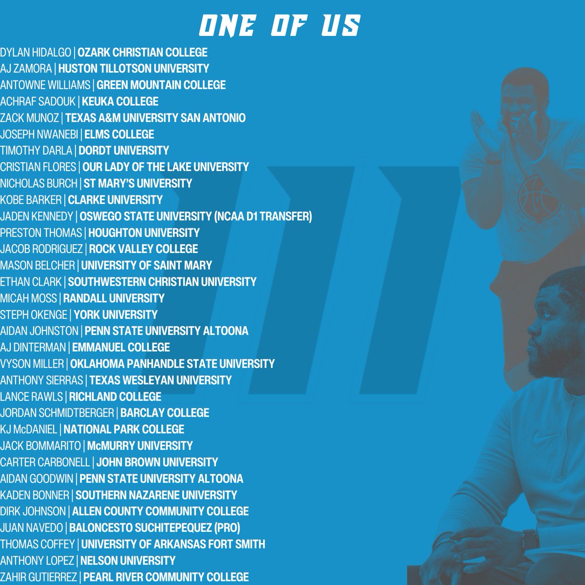 Year 8 of the #BROtherhood ERA begins this 2025 💙🖤🤍

Thankful to have served those who allowed us to send them off to the next level. Due to political reasonings, these are just a handful of names. They are still #OneOfUs 🏀✍🏽

This list is subject to change!!!

#IAM3 x #4US