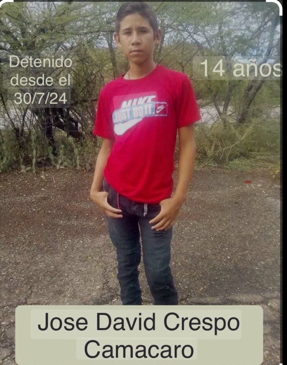Hoy está de cumpleaños #JoseDavid 15 años y no pudo celebrar,por que está tras las rejas. Que dolor sin su familia. Las palabras están de más. Este niño debería estar en su casa y no en una celda. Es inocente. #NoEsTerrorista