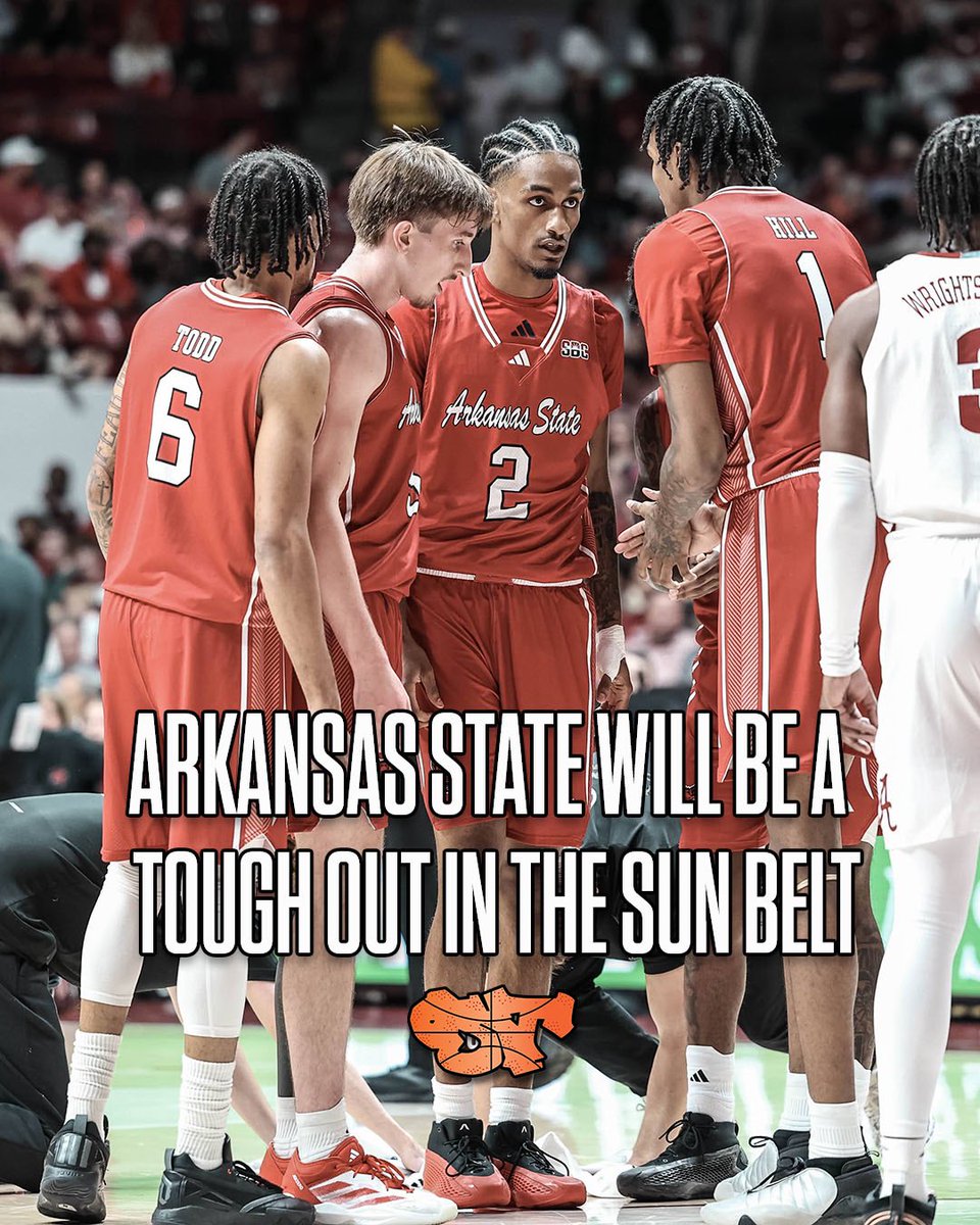 ost247's tweet photo. ARKANSAS STATE WILL BE A TOUGH OUT IN THE SUN BELT‼️ https://t.co/12OrZJftz2