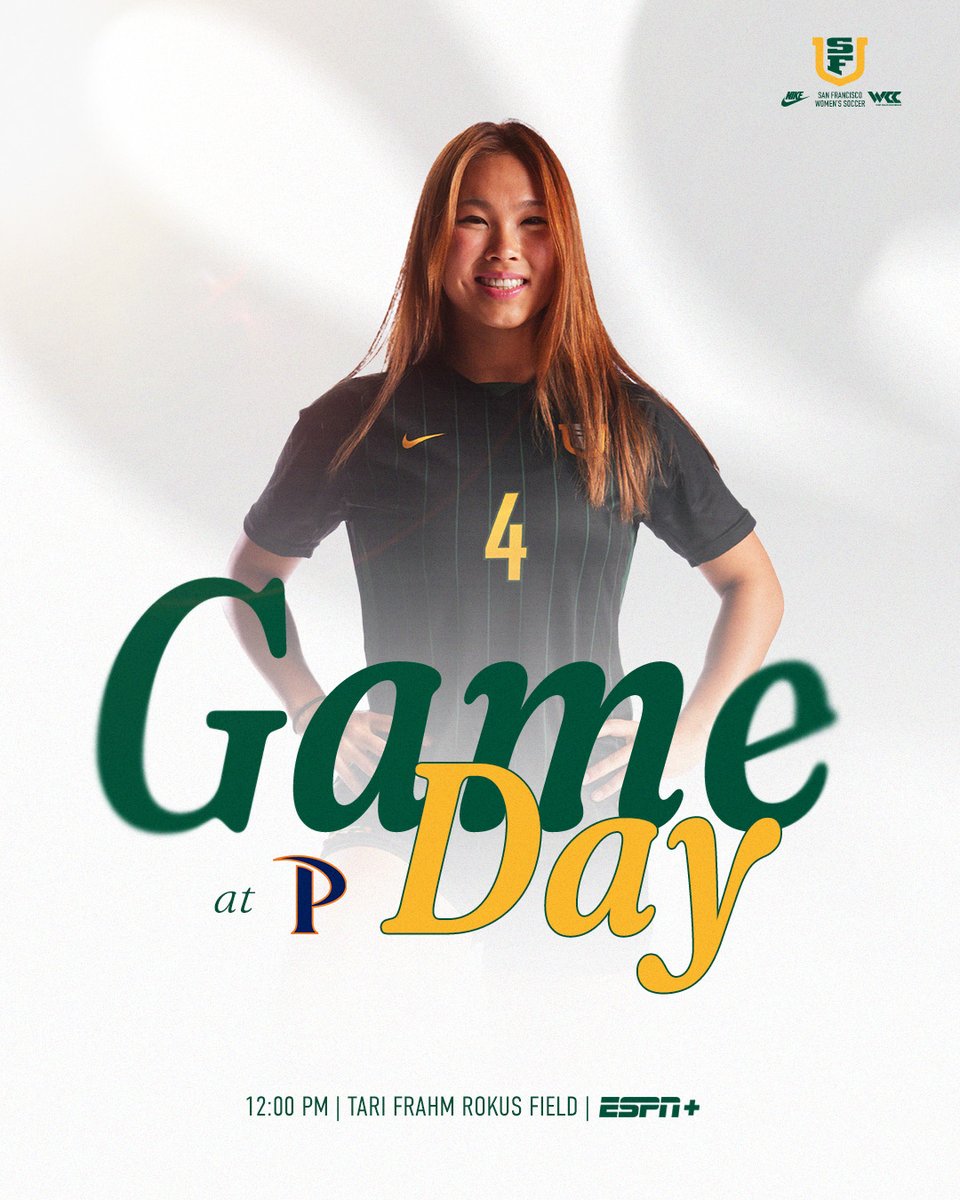 Final test of the fall 🌊

🆚#22 Pepperdine
⏰12:00 pm
📍Tari Frahm Rokus Field
📺: shorturl.at/xo83O
📊: shorturl.at/YMfQW

#USFDons | #WCCsports