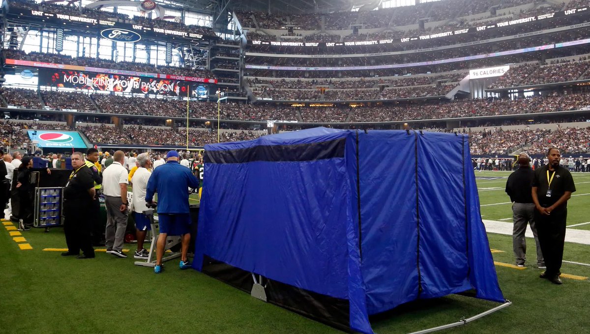 I’m in the NFL medical tent worshipping ancient deities