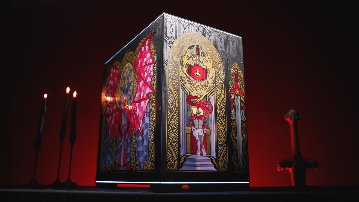 StarforgePCs's tweet photo. Finally, a PC that slays. 
(dragons) https://t.co/NYaVS7ed8C