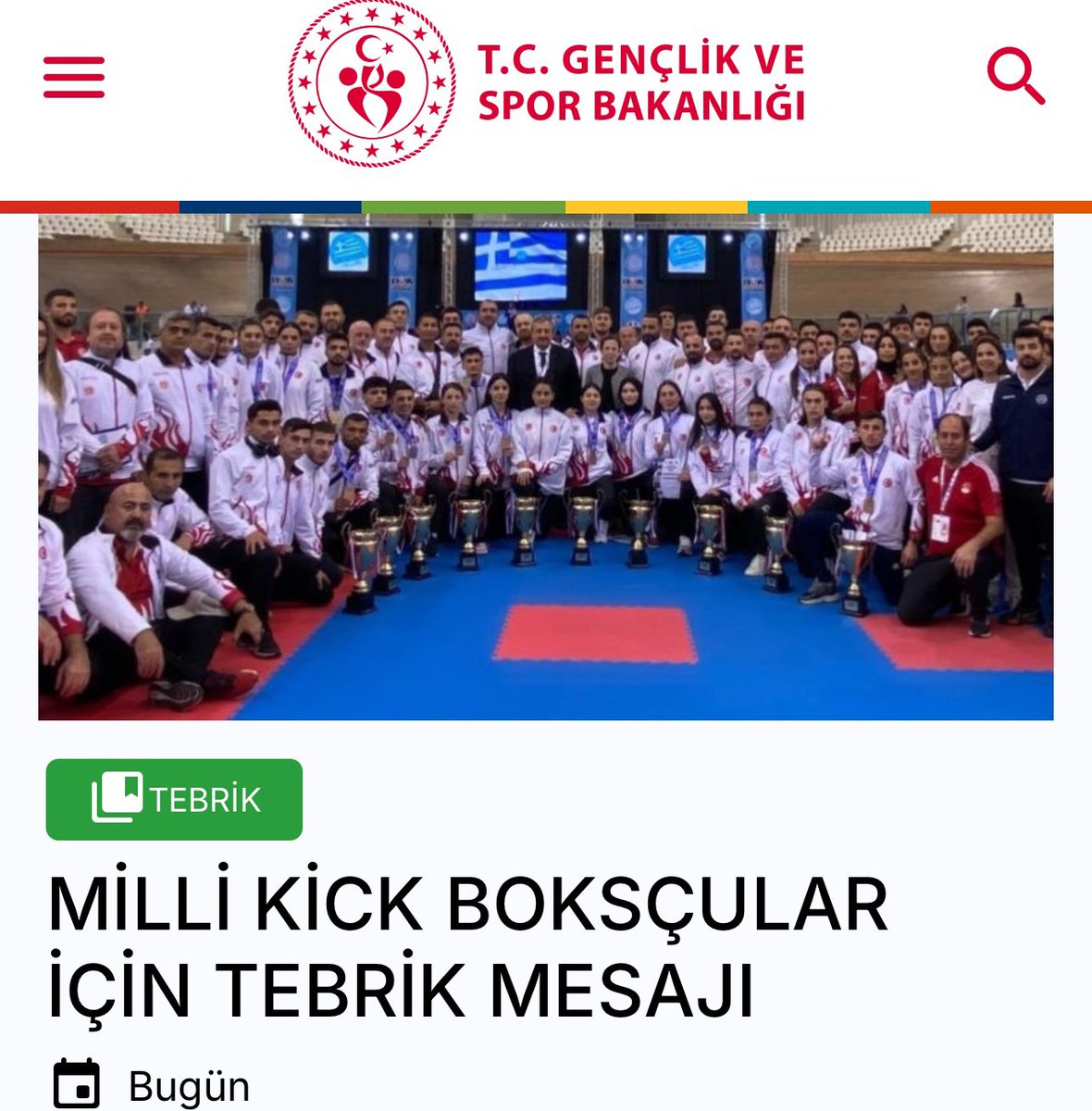 salimkayici's tweet photo. Gençlik ve Spor Bakanımız Sayın Osman Aşkın BAK, Avrupa ikincisi olan Milli Takımımız için tebrik mesajı yayınladı. Kendilerine camiamız adına teşekkür ediyorum.

@OA_BAK 
@gencliksporbak https://t.co/LudhibQbzO