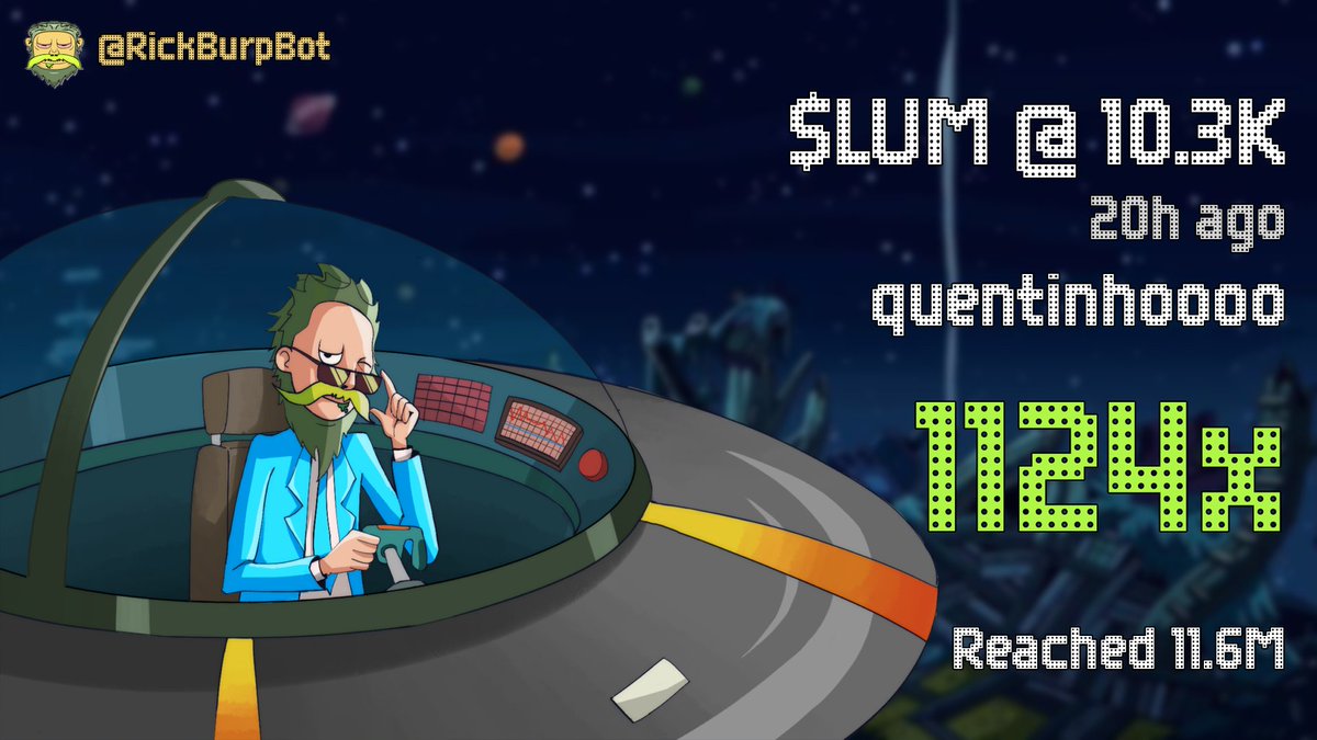 UPDATE: 

- $LUM 10k -> 11.6M (x1124)