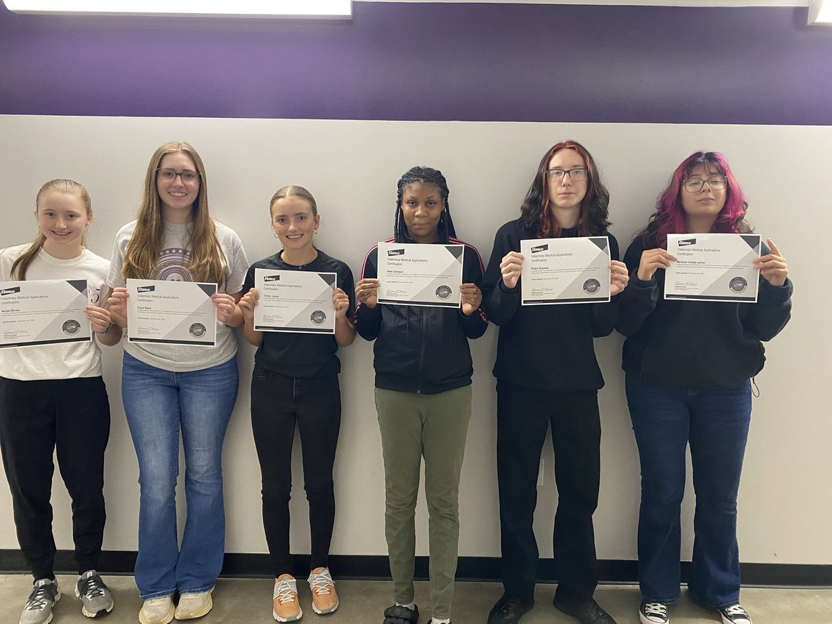 hassell_joey's tweet photo. It was an another productive week for @MilanCTE. Our students earned @TNedu valued & preferred industry credentials through #NC3 @Snapon_Tools Precision Measurement Instruments, @iCEVonline @Elanco vet medical apps, & @iCEVonline @BASF plant science. #apathandaplan 💜 https://t.co/HConSh7ynO