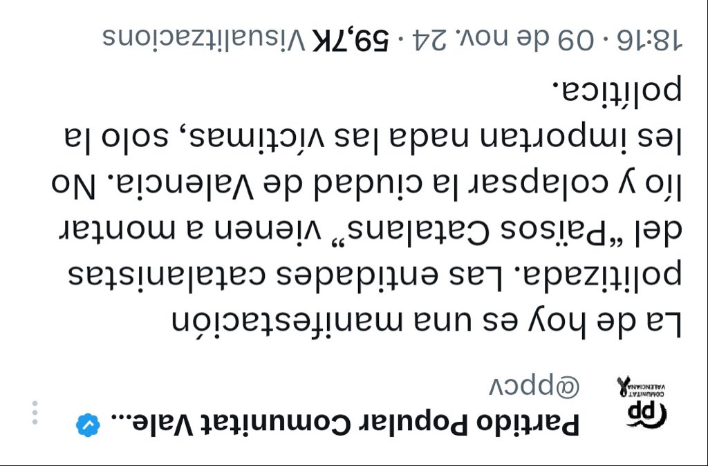 Estan completament fora de la realitat.