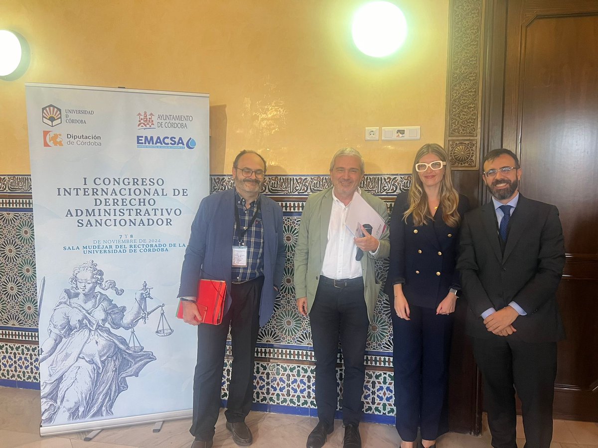 I CONGRESO INTERNACIONAL DE DERECHO ADMINISTRATIVO SANCIONADOR
📍<a href="/Univcordoba/">Universidad Córdoba</a> 

He tenido la suerte de intervenir con una ponencia sobre la antijuridicidad de las infracciones relacionadas con el derecho de reunión y manifestación. 

Esperamos con ganas el II Congreso🫶🏻