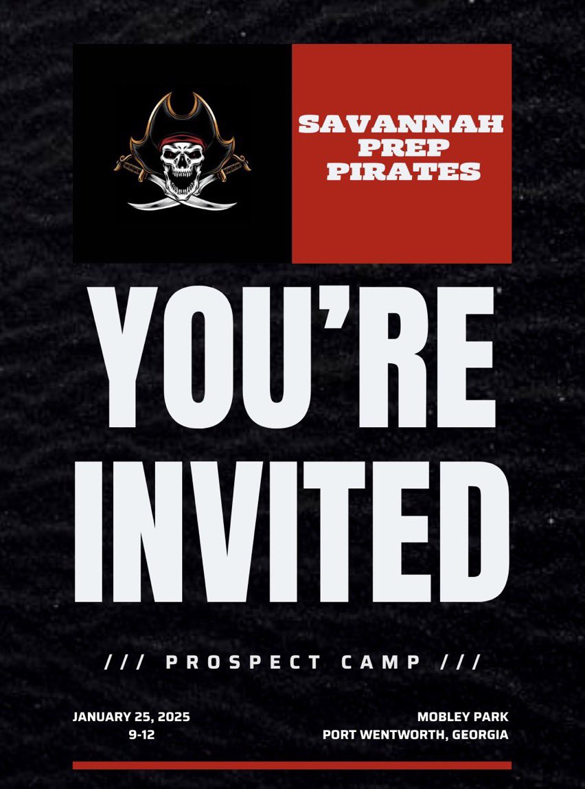 Thanks for the invite @SavPrepPirates this means a lot, thanks to my coach’s <a href="/CoachQIsom/">Coach Quinnon Isom🏈</a> <a href="/itsmbwallace/">Coach Bubba Wallace 🏈</a> <a href="/joshabrams8/">Joshua Abrams</a>