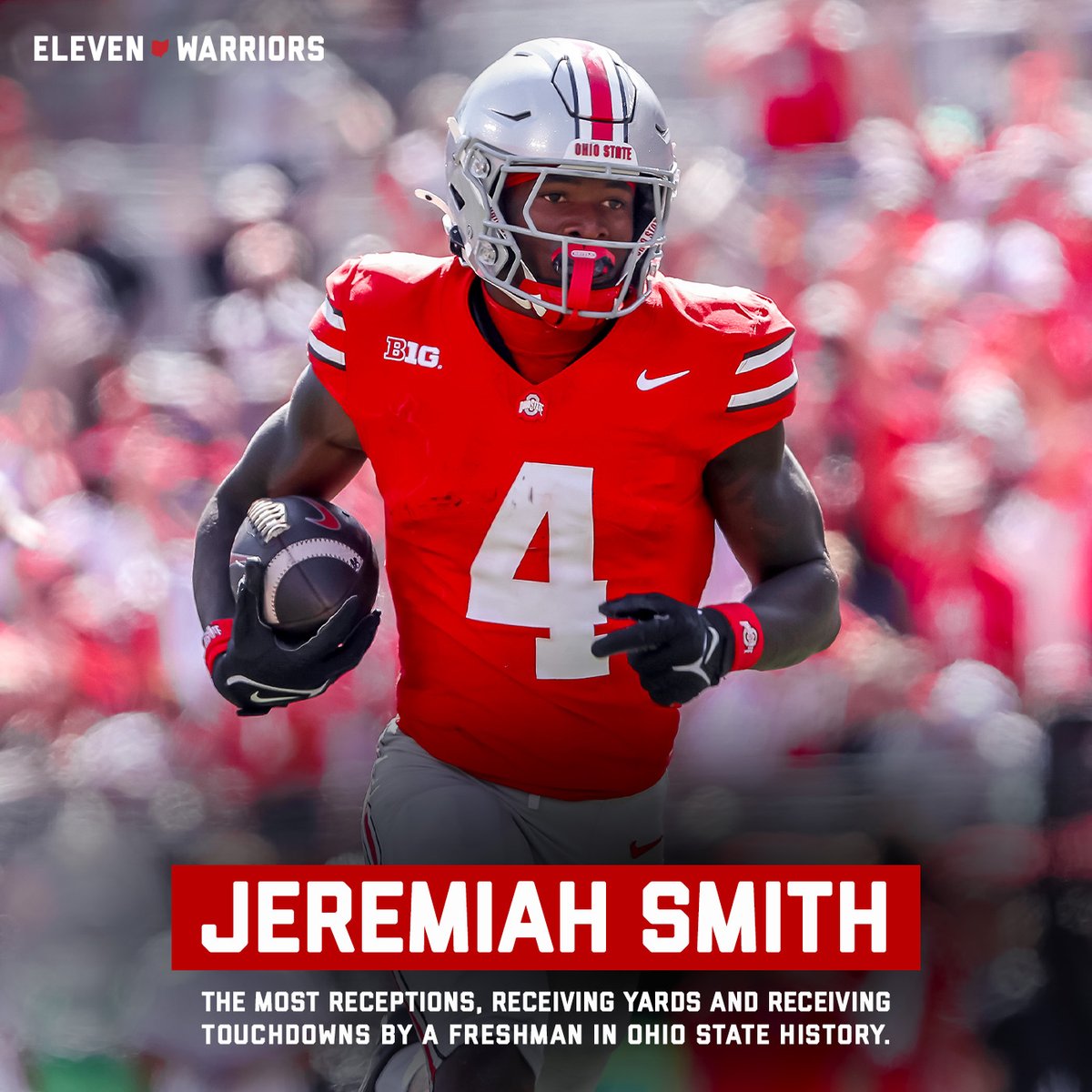 11W's tweet image. Jeremiah Smith — as advertised.
elevenwarriors.com/ohio-state-foo…