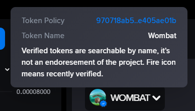He is a good wombat. ☑️

Thanks to <a href="/melonaire/"></a> and <a href="/DexHunterIO/">DexHunter 🏹</a> .
Don't forget to use dexhunter for a better trading experience. ❤️‍🔥

 app.dexhunter.io/swap?tokenIdSe…