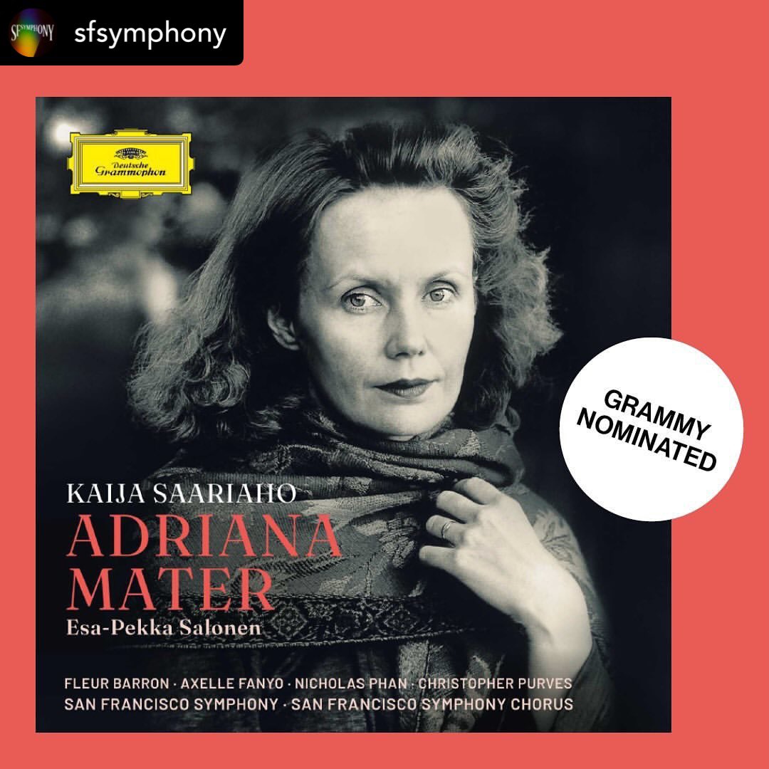 Fleur Barron (@barronfleur) on Twitter photo Yay! My first GRAMMY nomination!! I had the great privilege of singing the title role in <a href="/SaariahoKaija/">Kaija Saariaho</a> “Adriana Mater” w/San Francisco Symphony and Esa-Pekka Salonen for <a href="/DGclassics/">Deutsche Grammophon (DG)</a> , Noms for Best Opera Recording+Best Contemporary Classical Piece!See you in L.A. Feb 2!🤟🥳🙌 Yay! My first GRAMMY nomination!! I had the great privilege of singing the title role in <a href="/SaariahoKaija/">Kaija Saariaho</a> “Adriana Mater” w/San Francisco Symphony and Esa-Pekka Salonen for <a href="/DGclassics/">Deutsche Grammophon (DG)</a> , Noms for Best Opera Recording+Best Contemporary Classical Piece!See you in L.A. Feb 2!🤟🥳🙌